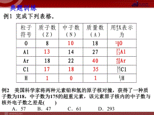 11-12学年高一化学课件：1.1元素周期表（第4课时）（新人教版必修2）