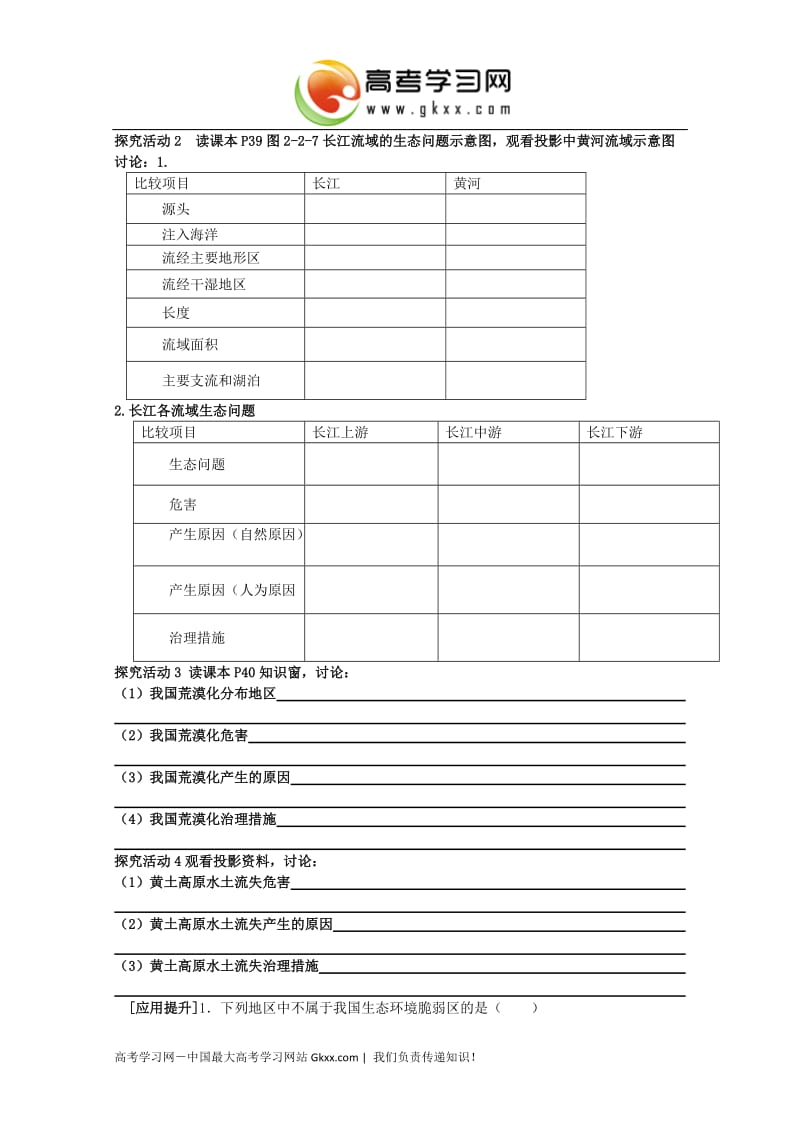 高中地理选修六导学案：2.2_第2页