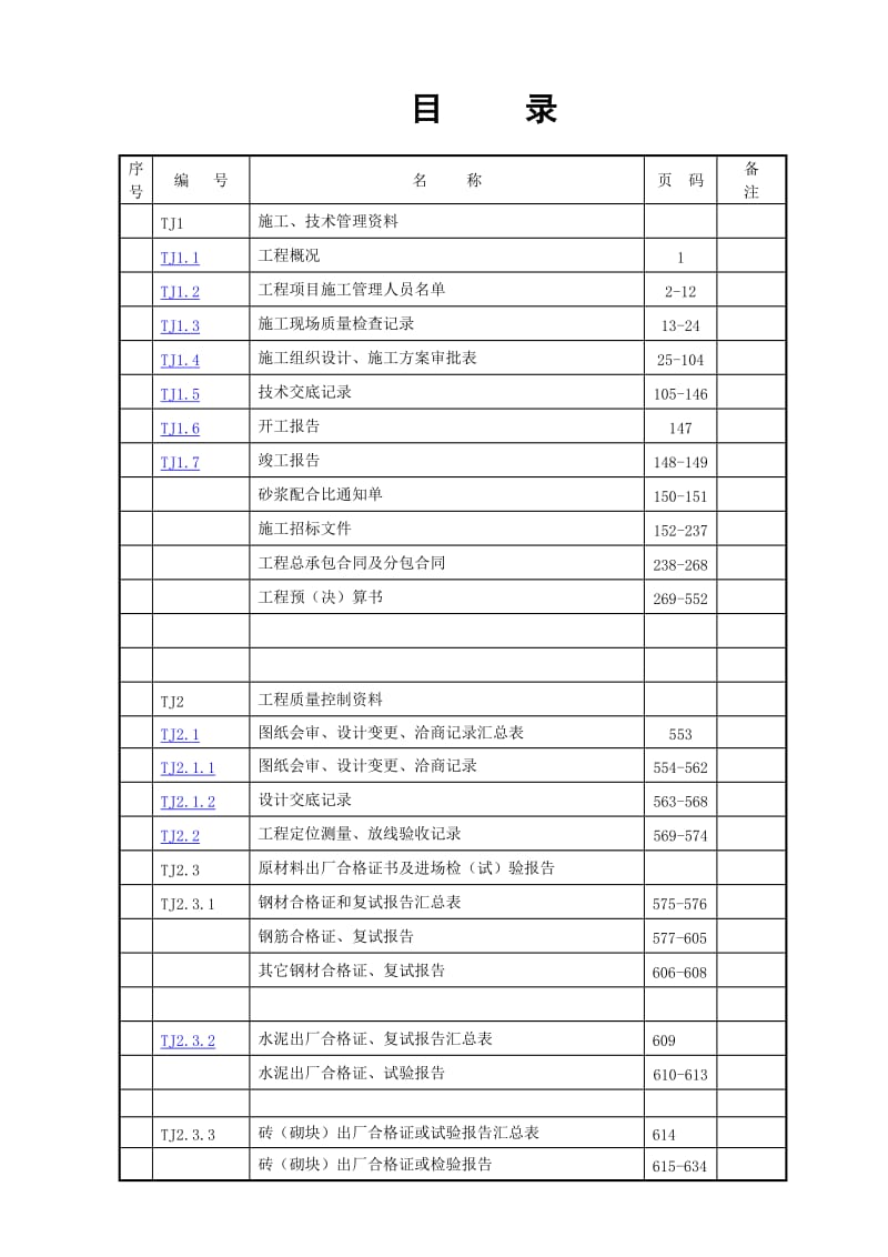 江苏省施工资料表格_第1页