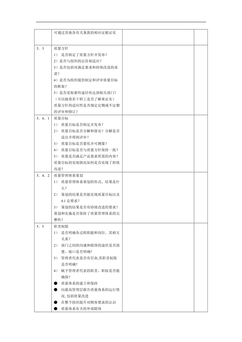 内审检查表(范本)_第2页