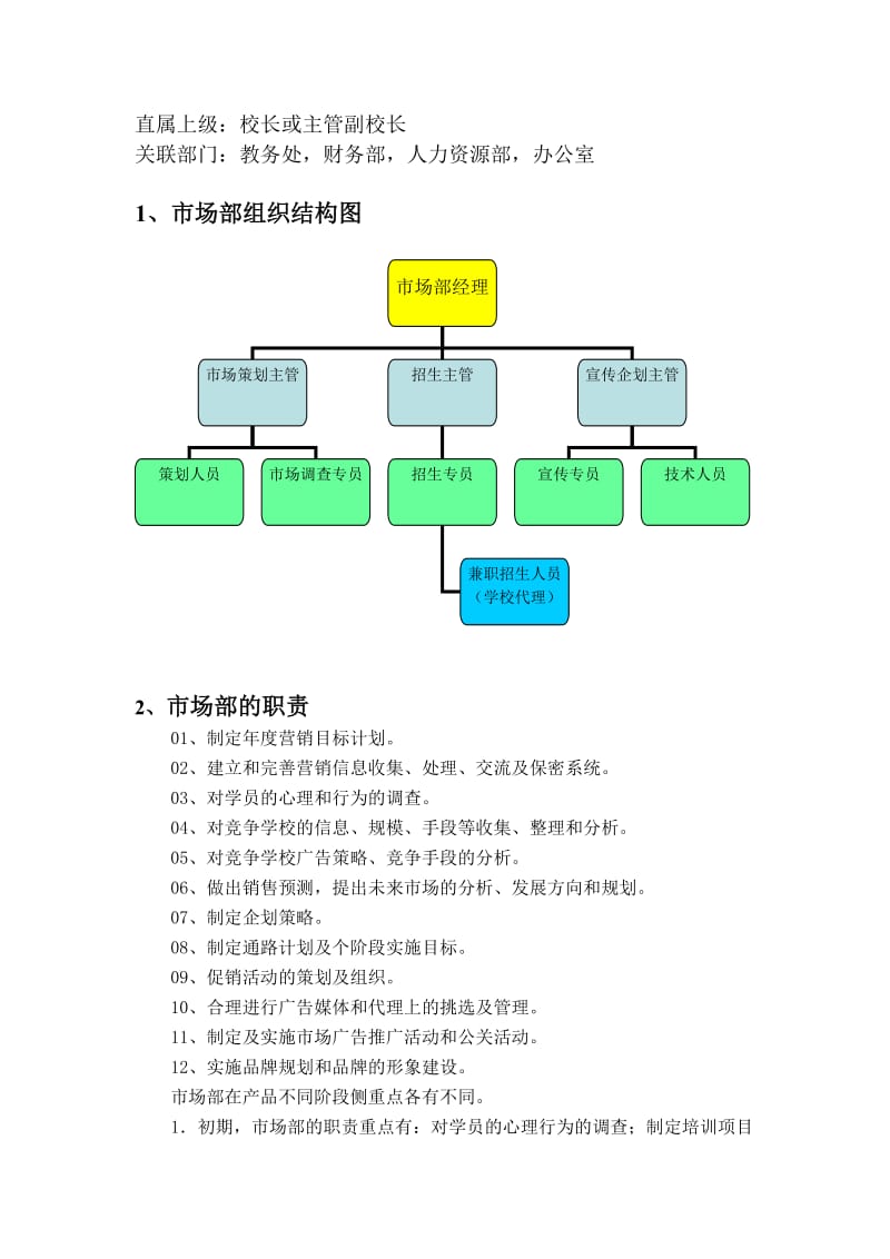 培训学校市场部管理制度_第2页