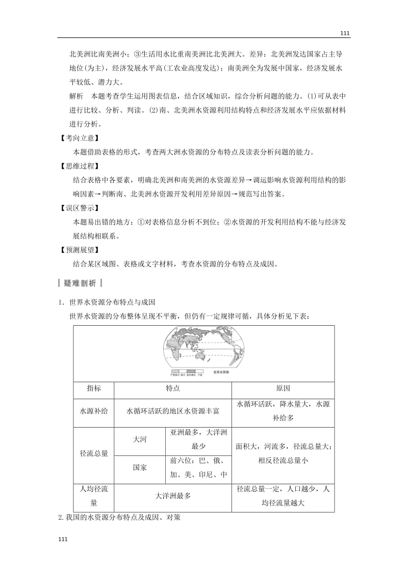 高考地理大一轮复习讲义 第五章 第4讲《水资源对人类生存和发展的意义》中图版必修1_第3页