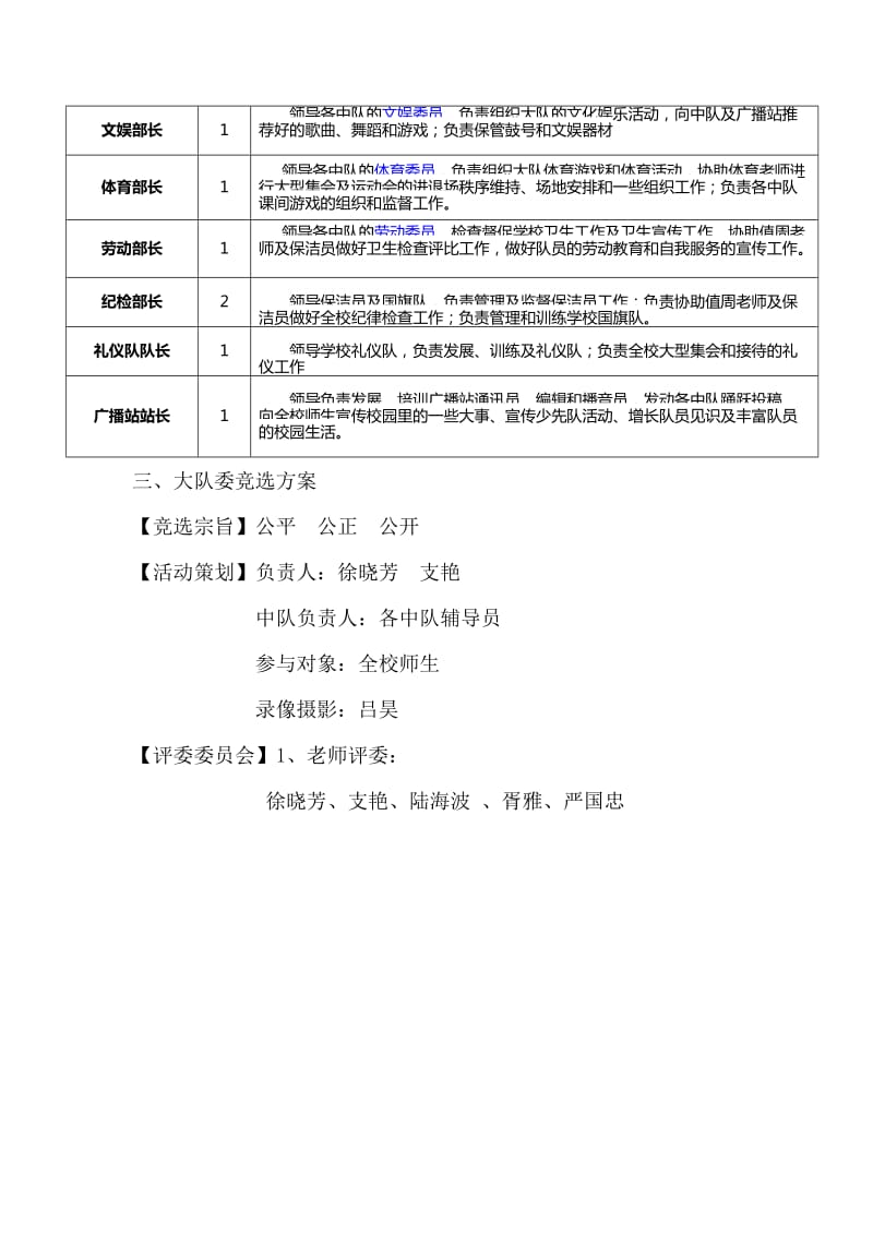 2016年少先队大队委竞选方案_第2页