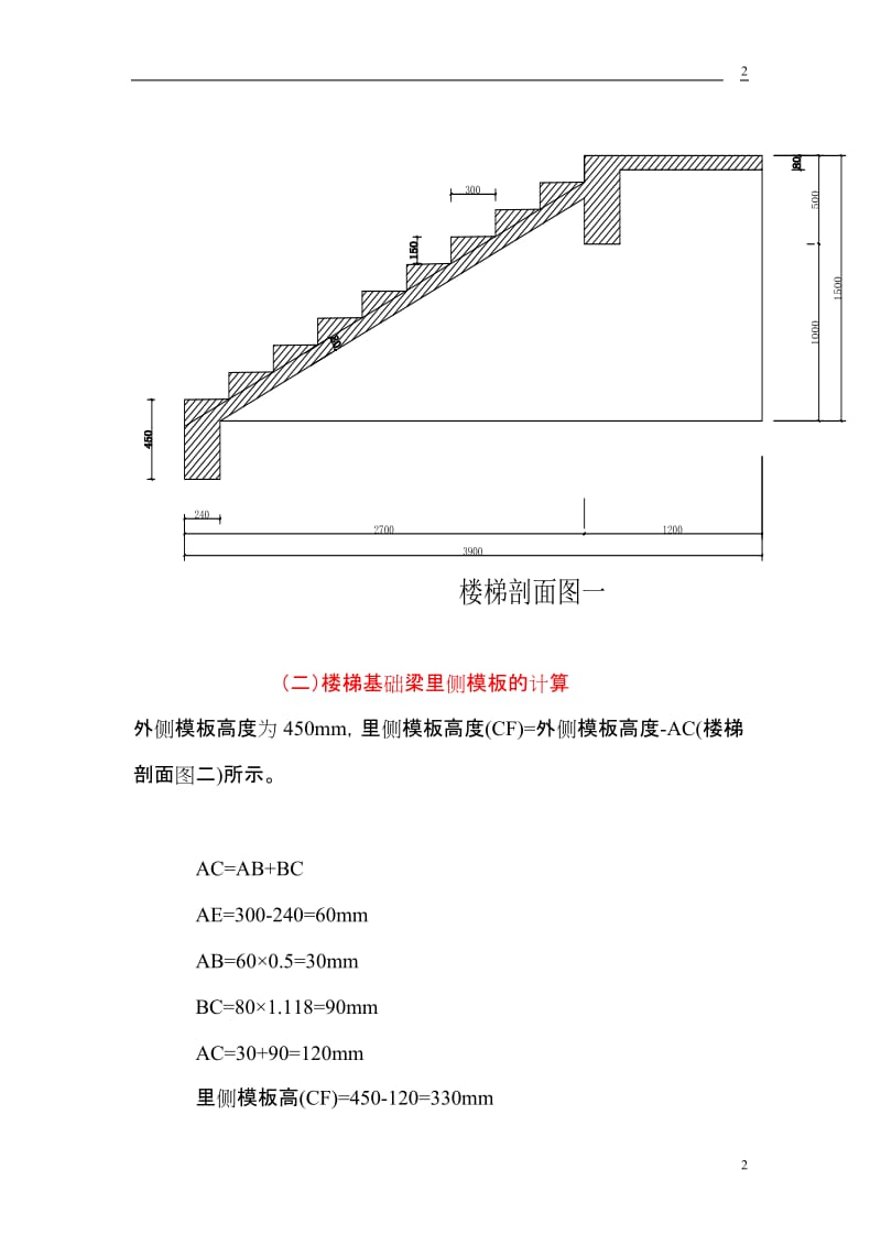 计算方法配置楼梯模板_第2页