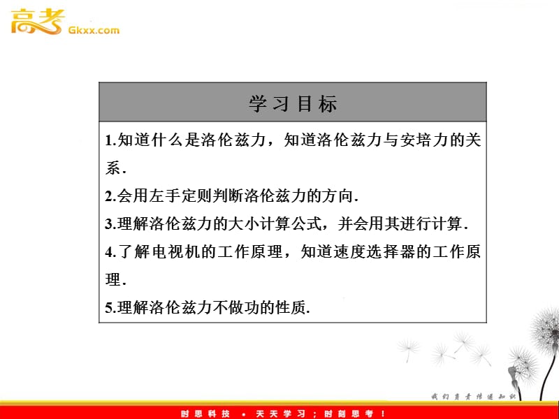 高二物理同步课件：3-5《研究洛伦兹力 》（粤教选修3-1）_第3页