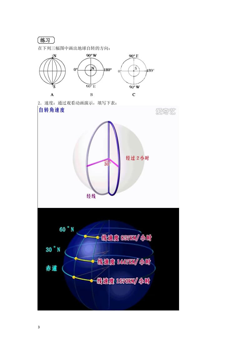 2016研修《地球自转的地理意义》教学设计_第3页