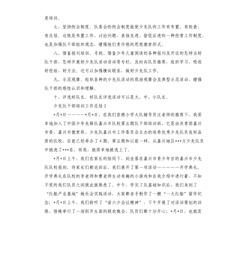 少先队干部培训工作总结.docx_第2页