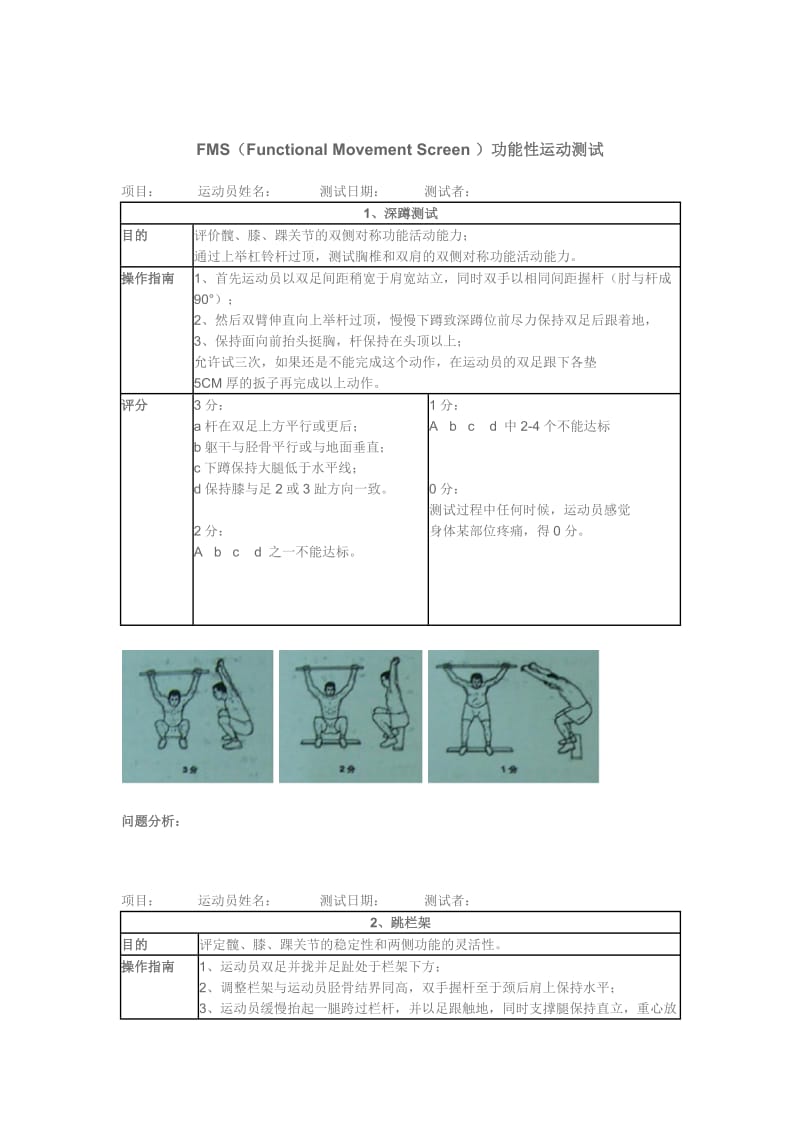 FMS(Functional-Movement-Screen-)功能性运动测试_第1页