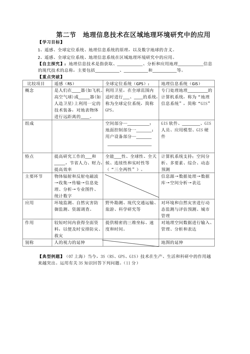 1.2-地理信息技术在区域地理环境研究中的应用(学案)_第1页