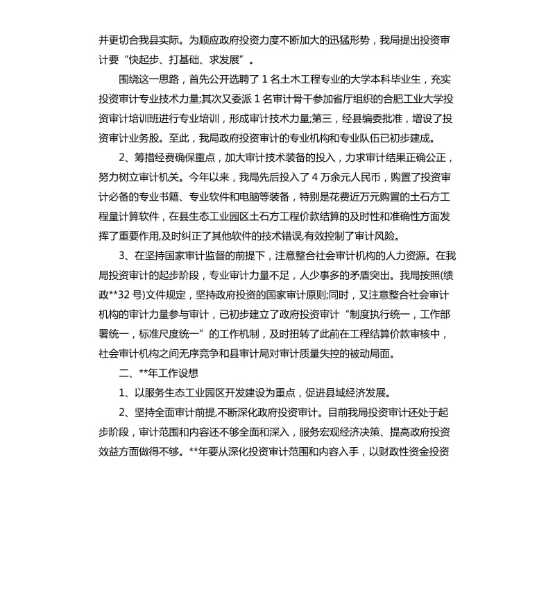 投资审计个人工作总结（二）.docx_第2页