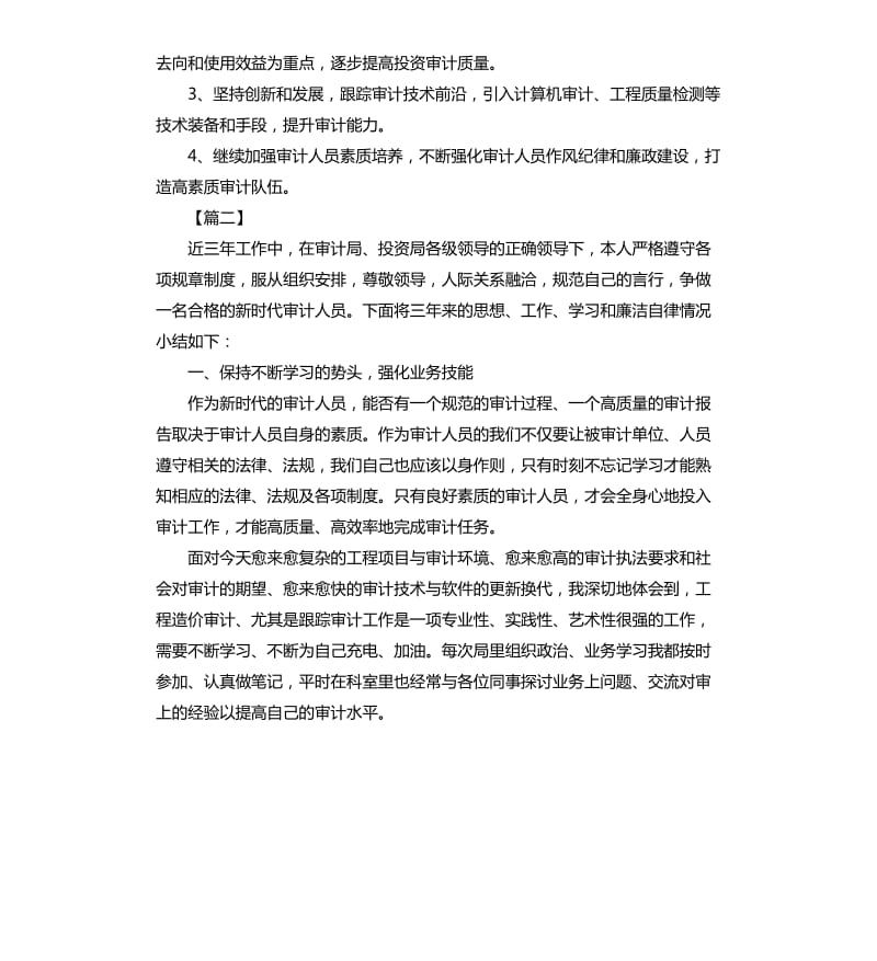 投资审计个人工作总结（二）.docx_第3页