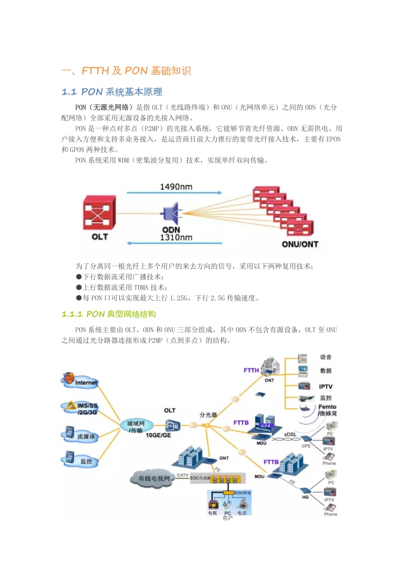 FTTH宽带基础原理_第1页