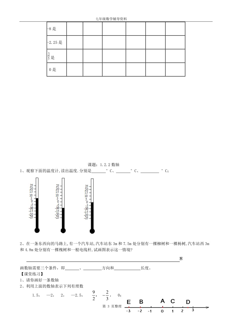 七年级上数学辅导资料_第3页