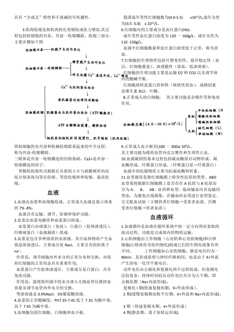 《生理学》各章知识点-总结_第2页