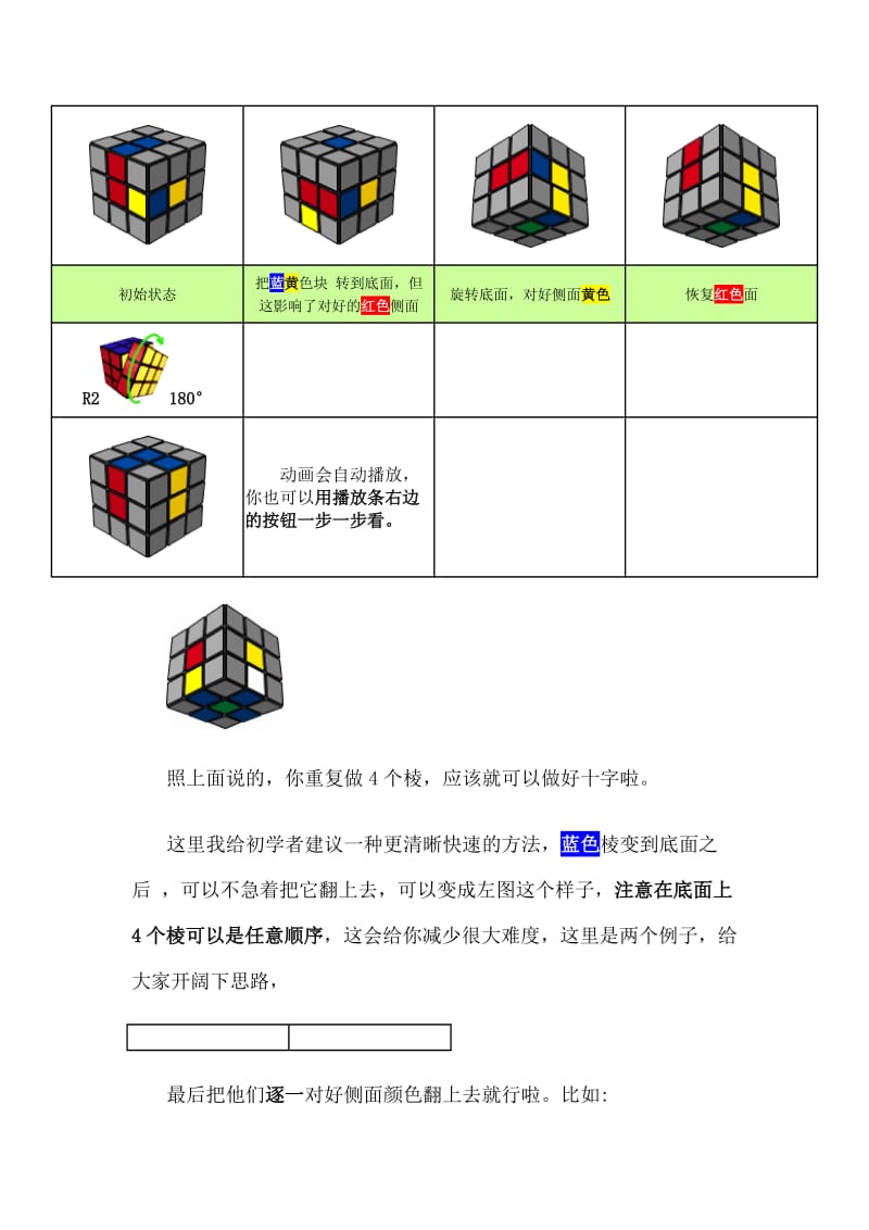 魔方教程一步一步图解_第3页