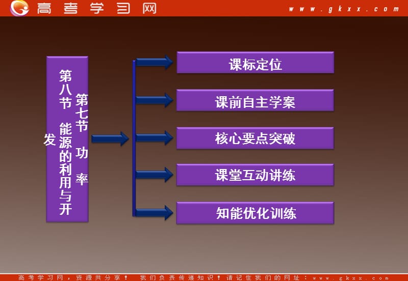 高一物理 4.7 功率、4.8 能源的利用与开发 （粤教版必修2）_第3页