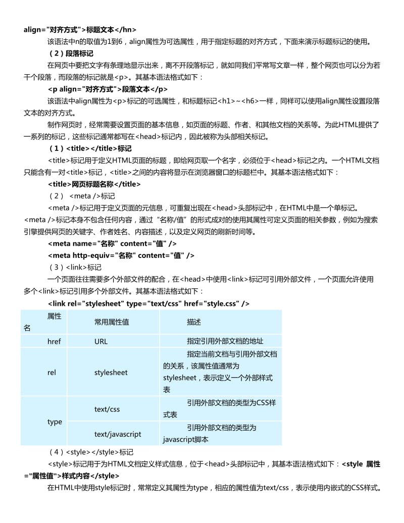 HTML基础知识_第2页