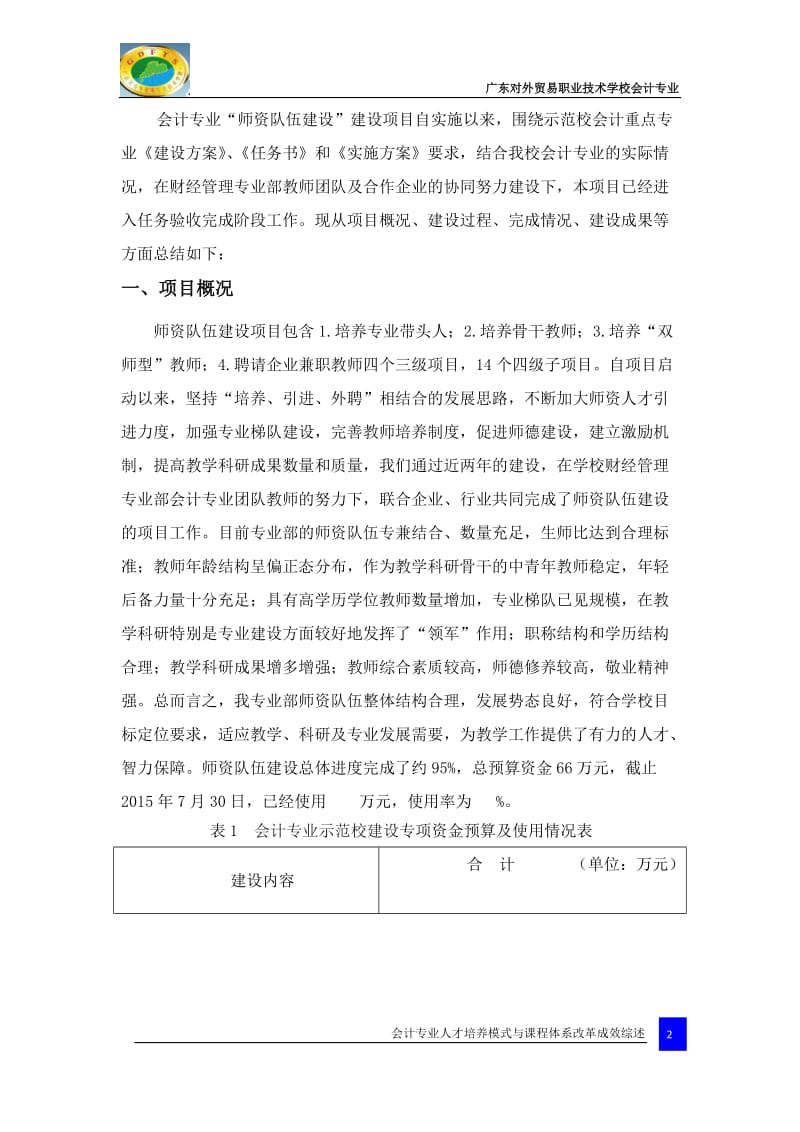 1、会计专业：师资队伍建设情况综述_第2页