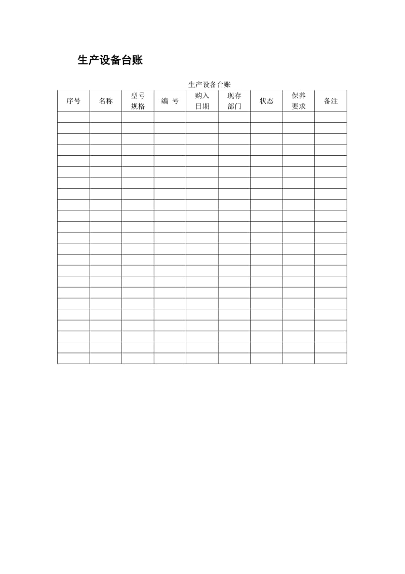 设备管理应用表格大全_第3页