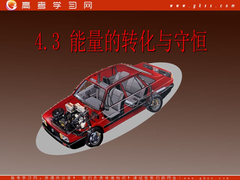 高一物理 4.3 能量的转化与守恒 （沪科版必修2）_第2页