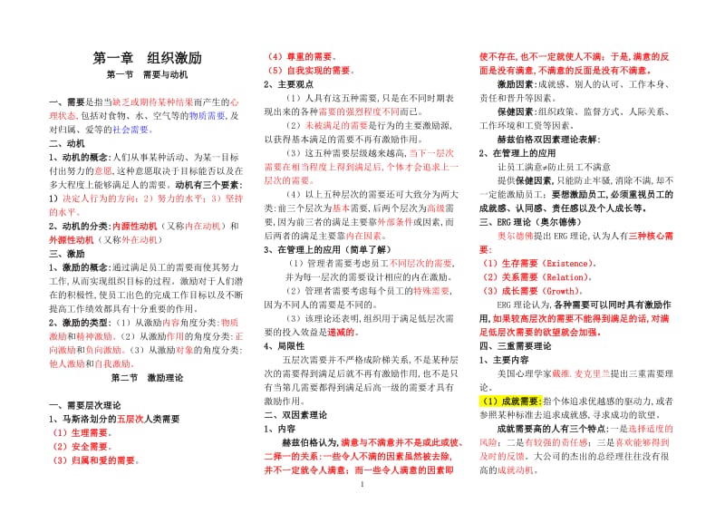 2015年中级经济师人力资源考试重点要点_第1页