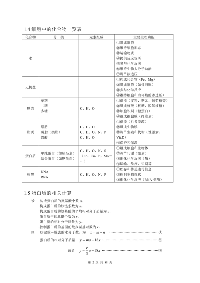 (超详)高中生物知识点归纳汇总_第3页