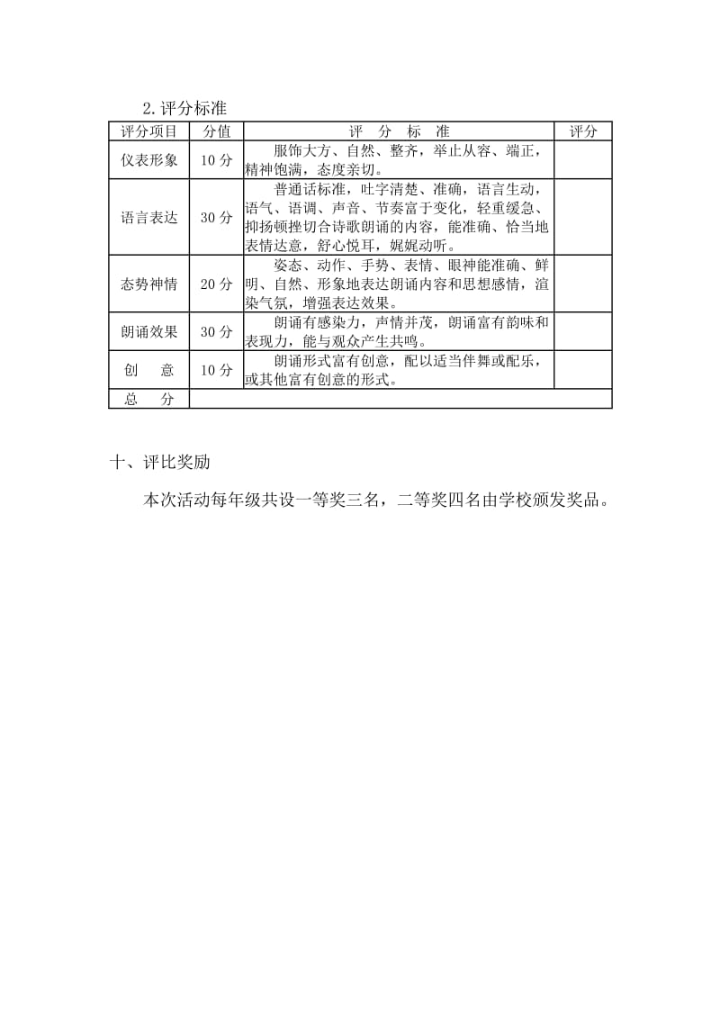 经典美文诵读活动方案_第3页