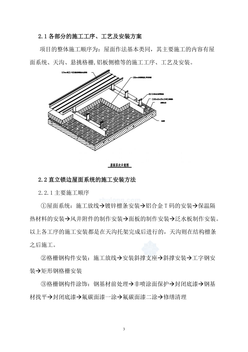 铝锰镁合金板金属屋面施工工艺_第3页