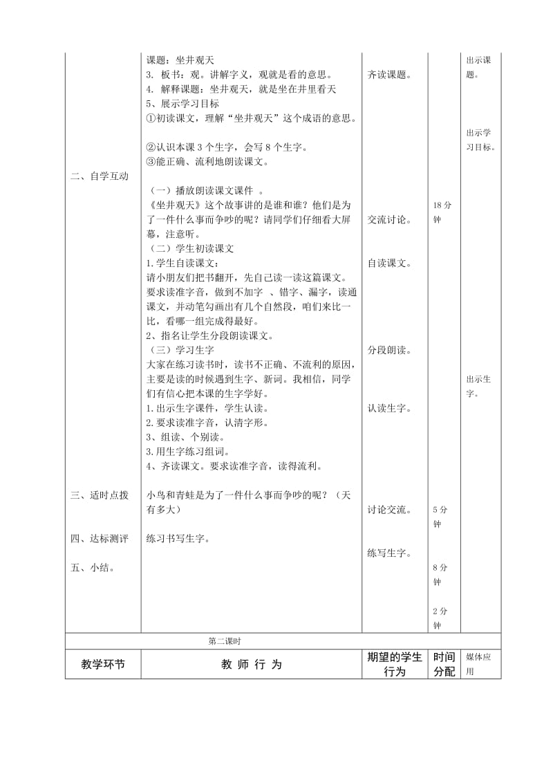 13《坐井观天》导学案_第2页