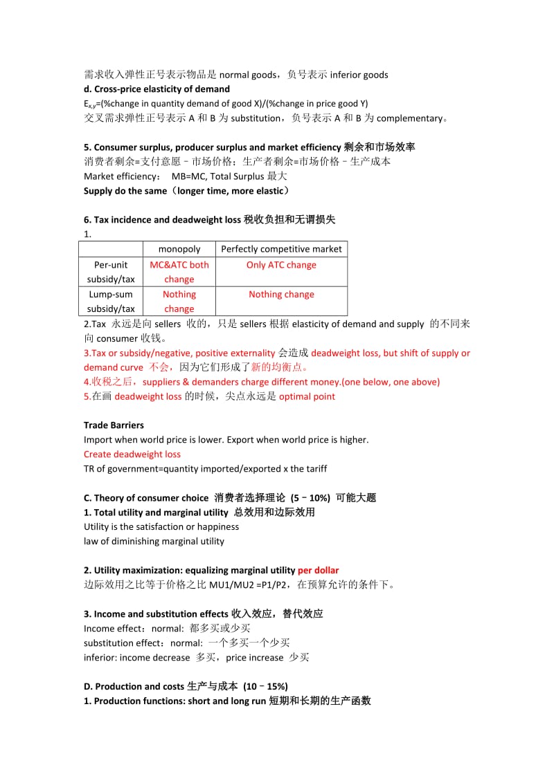 AP微观经济梳理_第3页