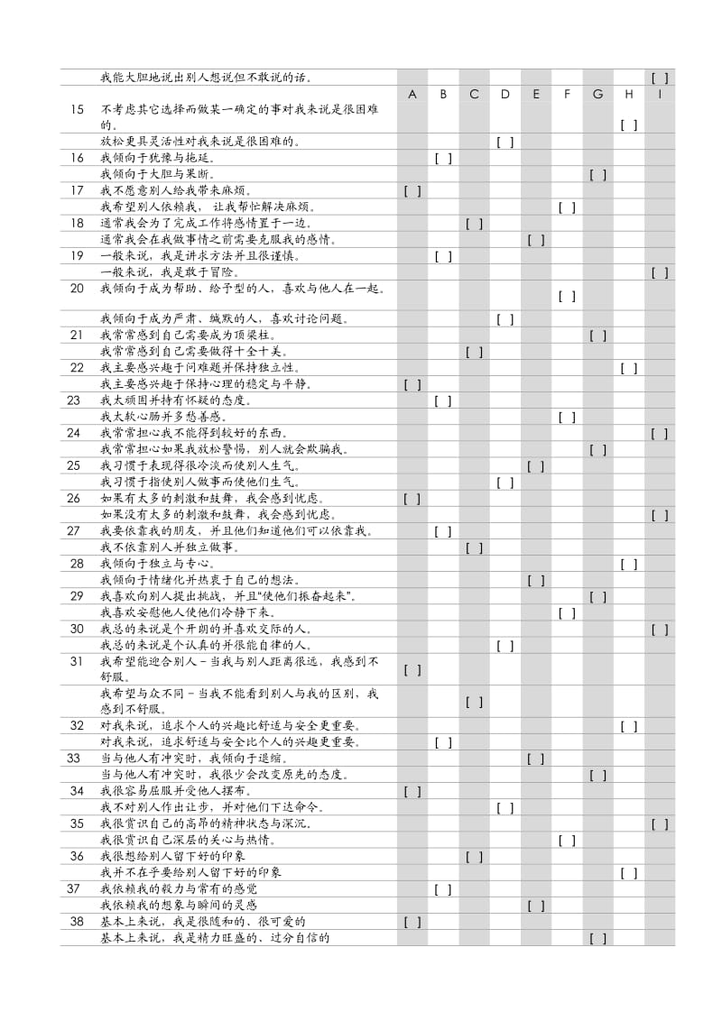 测试-九型人格测试题-144题及答案_第2页