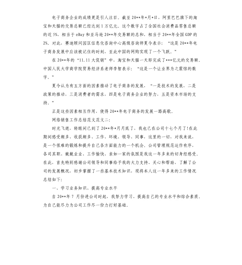 网络销售工作总结.docx_第2页