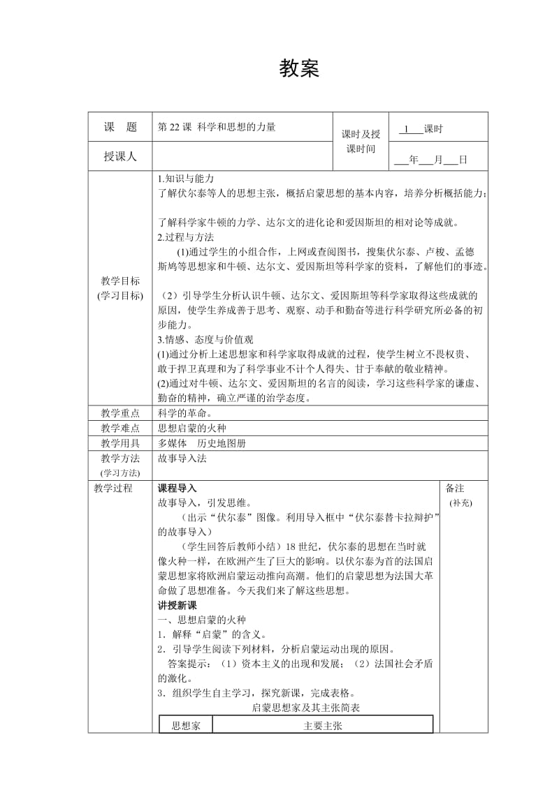 第22课-科学和思想的力量_第1页