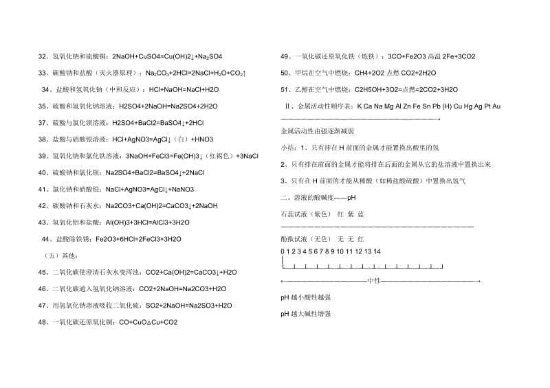 初三科学的所有必背化学式2017_第3页