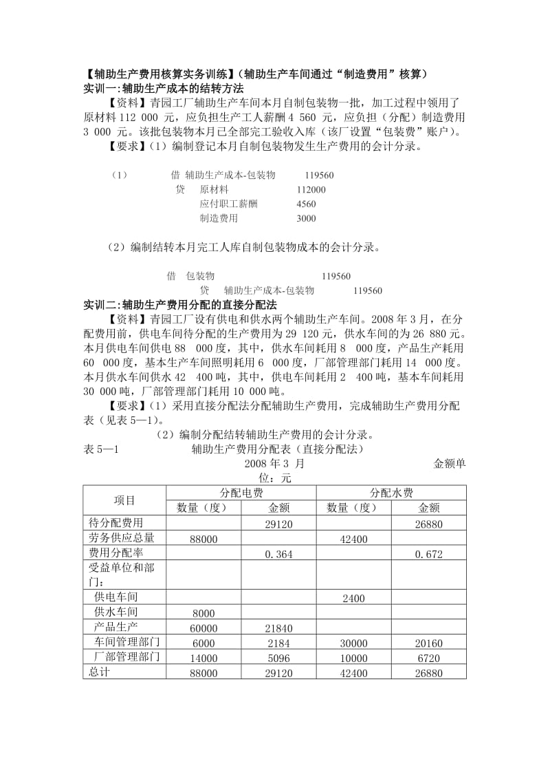 成本会计实验_第1页