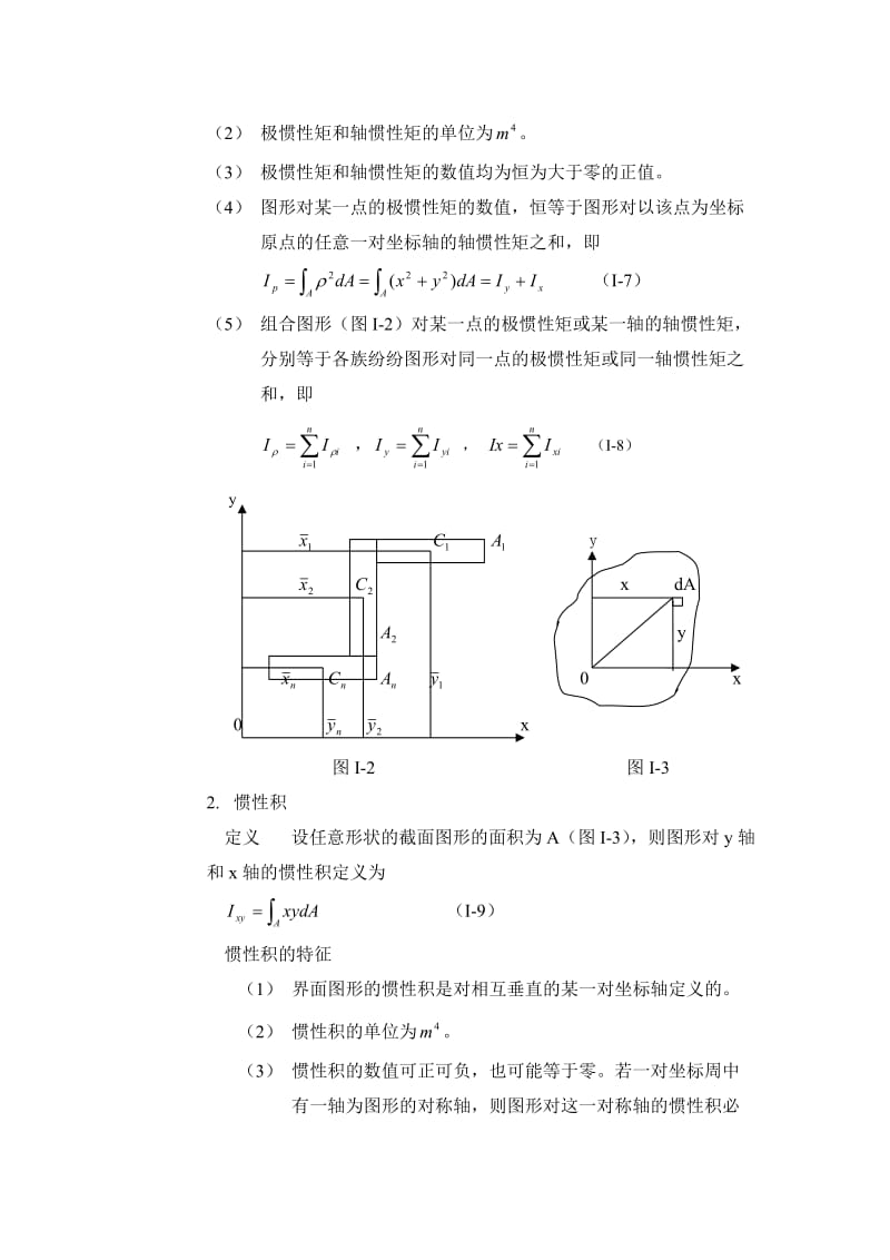 惯性矩的计算方法及常用截面惯性矩计算公式_第3页