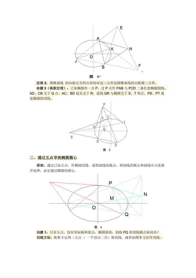 尺规作图五点定椭圆的方法_第2页