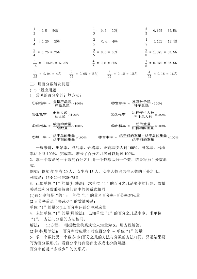 第六单元百分数知识点归纳_第2页