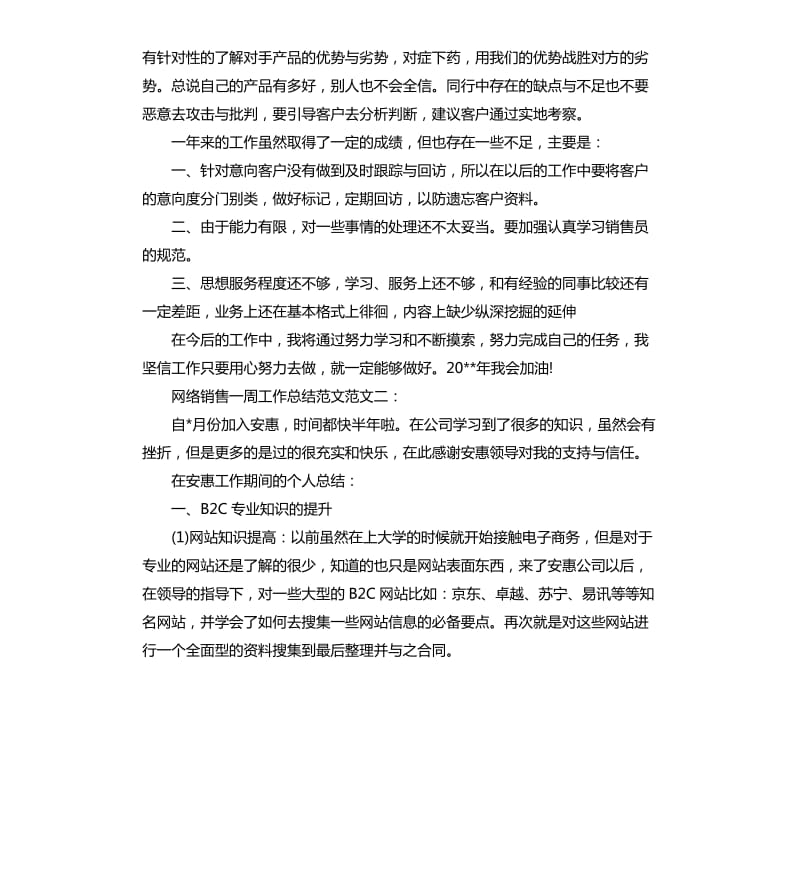 网络销售一周工作总结.docx_第3页