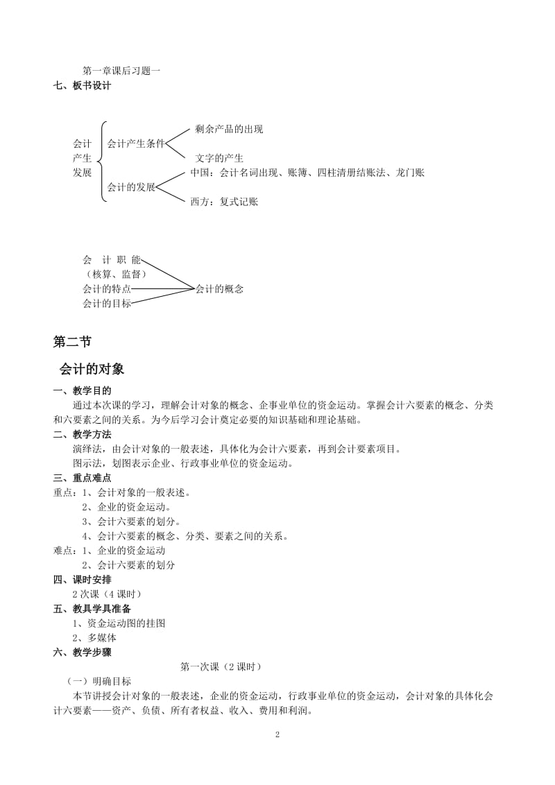 会计基础教案_第2页