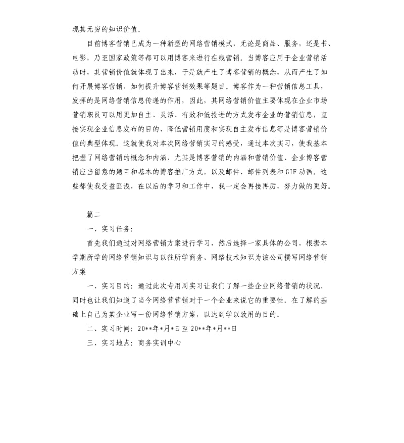 网络营销实训总结三篇.docx_第3页