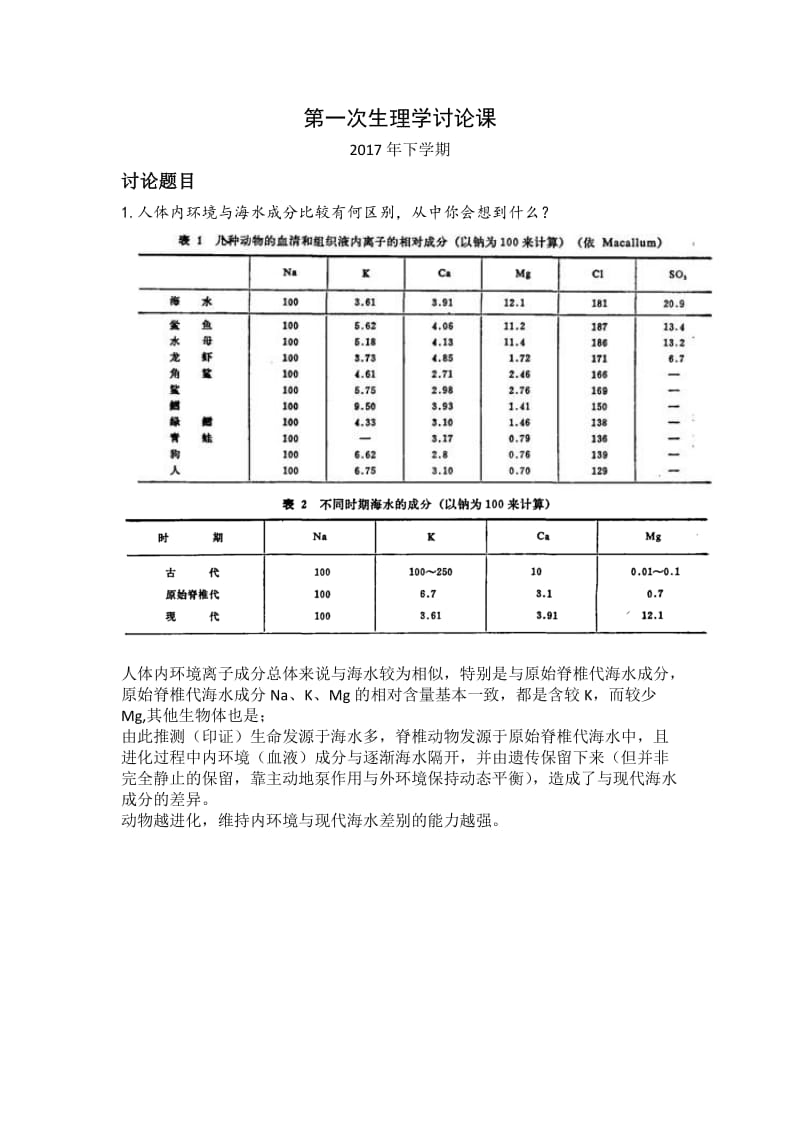 第一次讨论课生理学讨论题_第1页