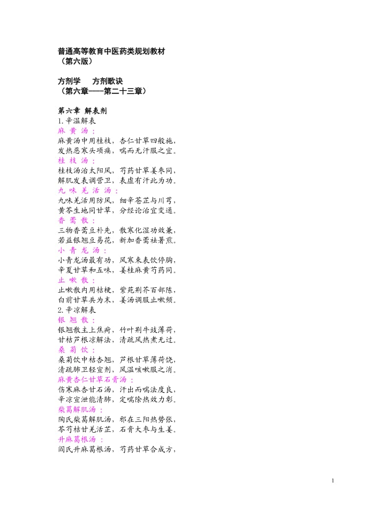 方剂学方歌六版_第1页