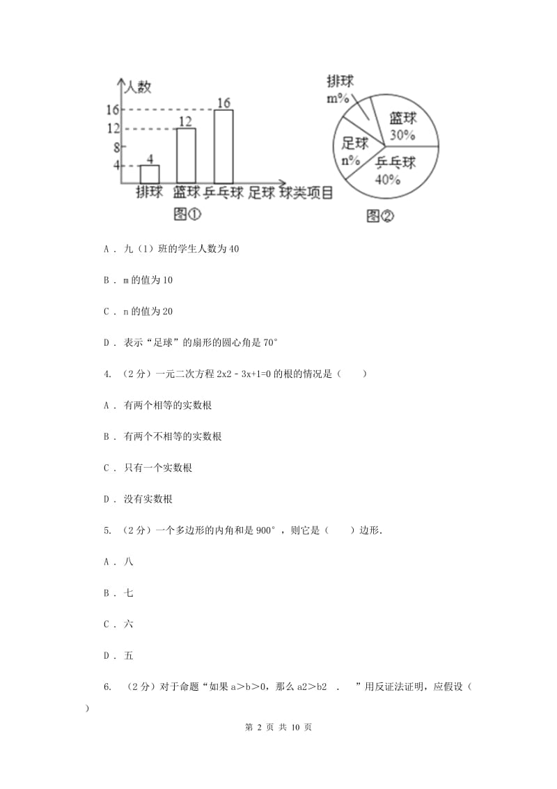 上海市八年级下学期期中数学试卷（II ）卷_第2页