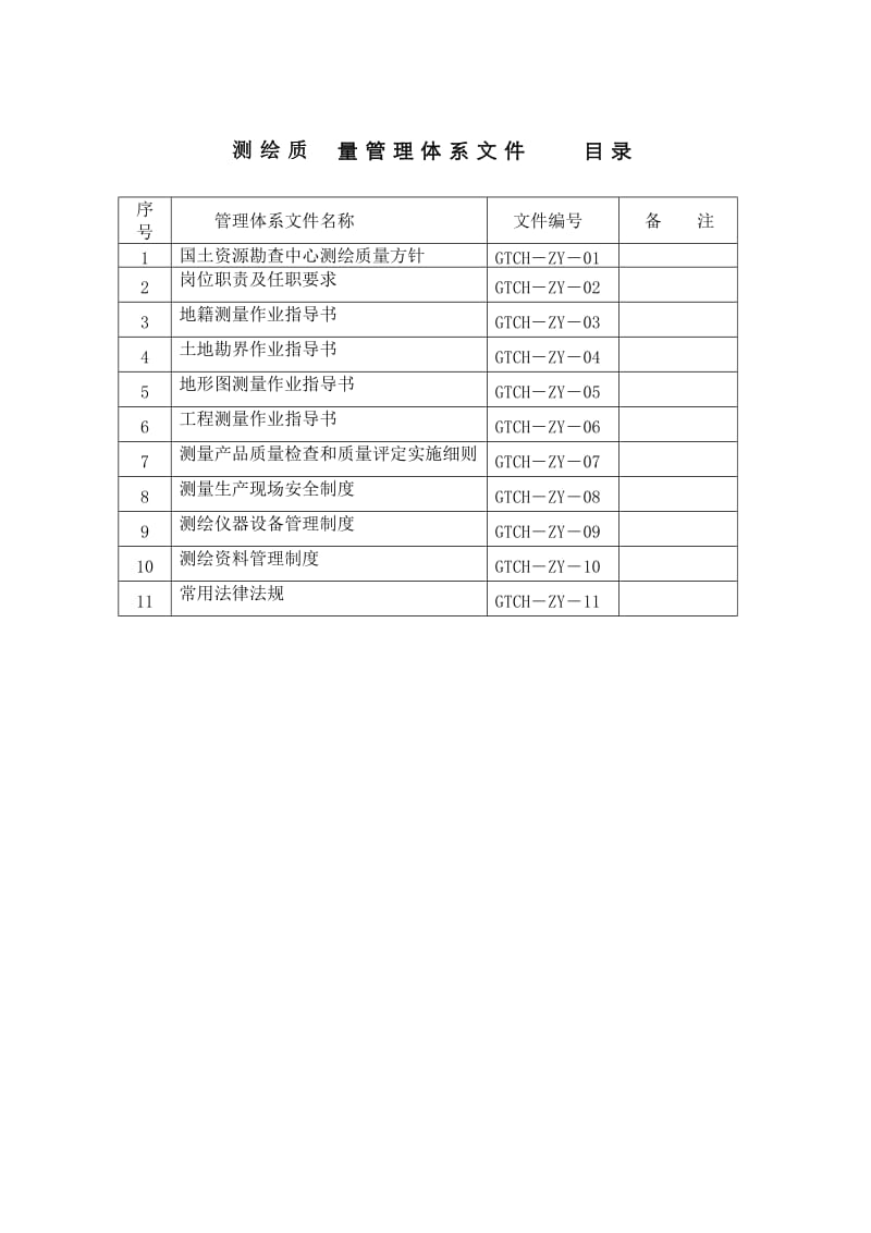 测绘质量管理体系文件_第2页