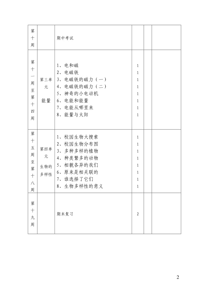 教育科学出版社六年级上册科学全册教案_第2页