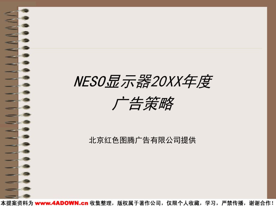 NESO显示器年度广告策略模板_第1页