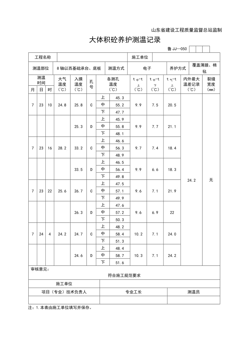 大体积砼测温记录_第2页