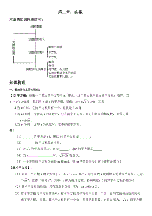 初二數(shù)學(xué)上冊(cè)第二章實(shí)數(shù)