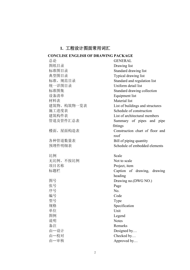 建筑工程英语英汉对照工程词汇_第3页